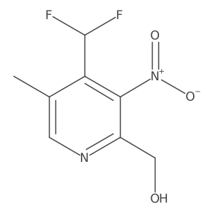 (4-(Difluoromethyl)-5-methyl-3-nitropyridin-2-yl)methanol Structure