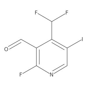 4-(Difluoromethyl)-2-fluoro-5-iodonicotinaldehyde Structure