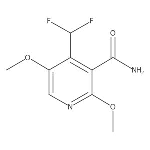 4-(Difluoromethyl)-2,5-dimethoxynicotinamide结构式