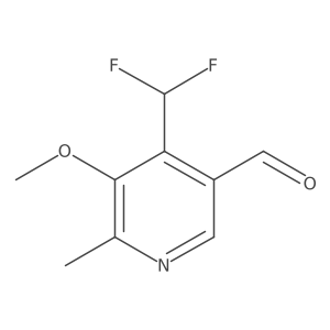 4-(Difluoromethyl)-5-methoxy-6-methylnicotinaldehyde Structure