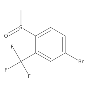 4-Bromo-1-(methylsulfinyl)-2-(trifluoromethyl)benzene结构式