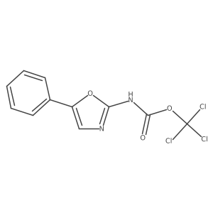 Trichloromethyl (5-phenyloxazol-2-yl)carbamate结构式
