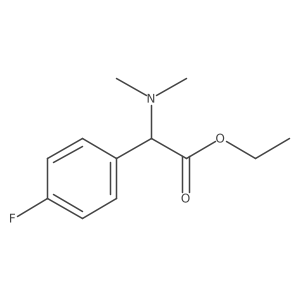 Ethyl 2-(dimethylamino)-2-(4-fluorophenyl)acetate结构式
