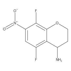 2H-1-Benzopyran-4-amine, 5,8-difluoro-3,4-dihydro-7-nitro- Structure