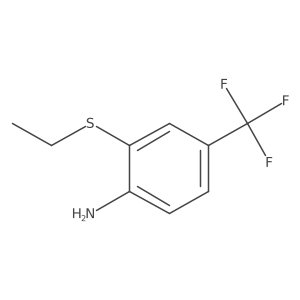 2-(Ethylthio)-4-(trifluoromethyl)benzenamine结构式