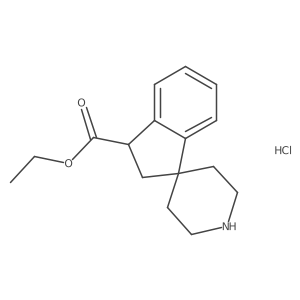 Ethyl spiro[1,2-dihydroindene-3,4'-piperidine]-1-carboxylate;hydrochloride Structure