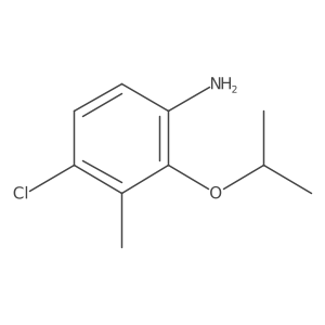4-Chloro-3-methyl-2-(propan-2-yloxy)aniline结构式