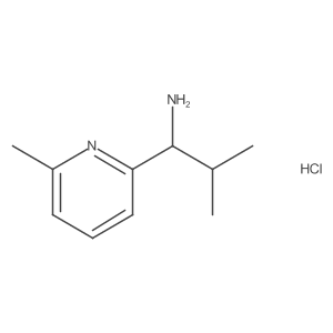 2-Methyl-1-(6-methylpyridin-2-yl)propan-1-amine hydrochloride Structure