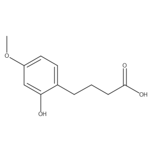 4-(2-Hydroxy-4-methoxyphenyl)butanoic acid Structure