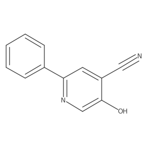 5-Hydroxy-2-phenyl-4-pyridinecarbonitrile Structure