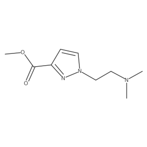Methyl 1-[2-(dimethylamino)ethyl]-1H-pyrazole-3-carboxylate Structure