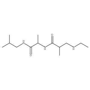 3-(ethylamino)-2-methyl-N-{1-[(2-methylpropyl)carbamoyl]ethyl}propanamide Structure