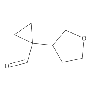 1-(Oxolan-3-yl)cyclopropane-1-carbaldehyde结构式