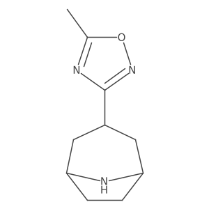3-(5-Methyl-1,2,4-oxadiazol-3-yl)-8-azabicyclo[3.2.1]octane Structure