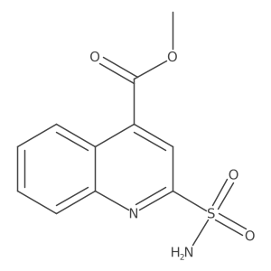 Methyl 2-sulfamoylquinoline-4-carboxylate结构式