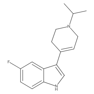 5-Fluoro-3-(1-isopropyl-1,2,3,6-tetrahydropyridin-4-yl)-1H-indole Structure