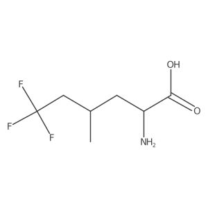 2-Amino-6,6,6-trifluoro-4-methylhexanoic acid Structure
