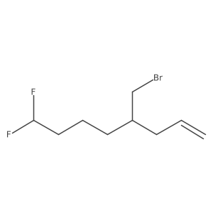 4-(Bromomethyl)-8,8-difluorooct-1-ene结构式