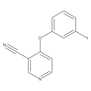4-(3-Iodophenoxy)nicotinonitrile结构式