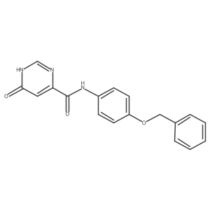 N-(4-(benzyloxy)phenyl)-6-hydroxypyrimidine-4-carboxamide结构式