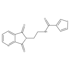 N-(2-(5,7-dioxo-5H-pyrrolo[3,4-b]pyridin-6(7H)-yl)ethyl)thiophene-3-carboxamide Structure