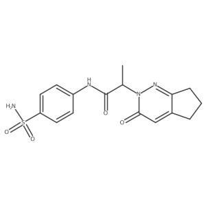 2-(3-oxo-3,5,6,7-tetrahydro-2H-cyclopenta[c]pyridazin-2-yl)-N-(4-sulfamoylphenyl)propanamide Structure