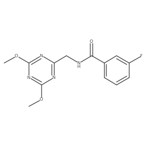 N-[(4,6-dimethoxy-1,3,5-triazin-2-yl)methyl]-3-fluorobenzamide Structure