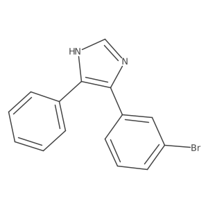 5-(3-Bromophenyl)-4-phenyl-1H-imidazole结构式