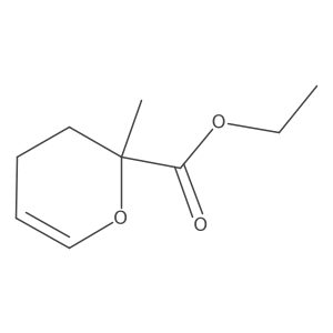 Ethyl 3,4-dihydro-2-methyl-2h-pyran-2-carboxylate结构式