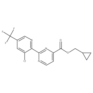 Cyclopropylmethyl 2-[3-chloro-5-(trifluoromethyl)-2-pyridinyl]-4-pyrimidinecarboxylate Structure