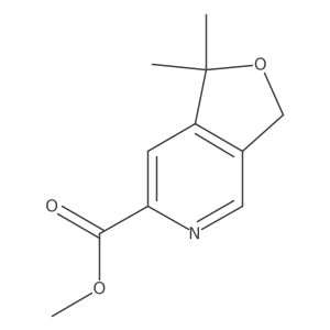 Methyl 1,1-dimethyl-1,3-dihydrofuro[3,4-C]pyridine-6-carboxylate结构式