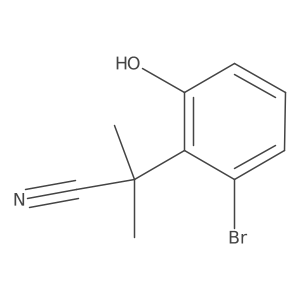 2-(2-Bromo-6-hydroxyphenyl)-2-methylpropanenitrile结构式