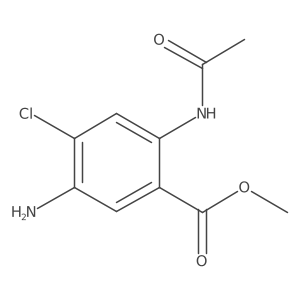 Methyl 5-amino-4-chloro-2-acetamidobenzoate Structure