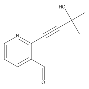 2-(3-Hydroxy-3-methylbut-1-yn-1-yl)pyridine-3-carbaldehyde结构式