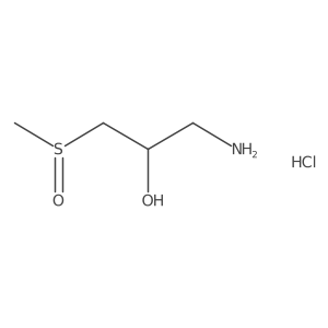 1-Amino-3-(methylsulfinyl)propan-2-ol hydrochloride Structure