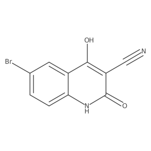 6-Bromo-2,4-dihydroxyquinoline-3-carbonitrile Structure
