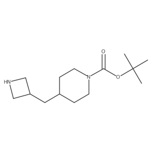 Tert-butyl 4-[(azetidin-3-yl)methyl]piperidine-1-carboxylate Structure