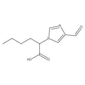 2-(4-formyl-1H-imidazol-1-yl)hexanoic acid Structure