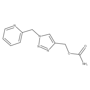 {1-[(pyridin-2-yl)methyl]-1H-1,2,3-triazol-4-yl}methyl carbamate Structure