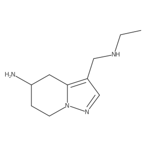3-[(ethylamino)methyl]-4H,5H,6H,7H-pyrazolo[1,5-a]pyridin-5-amine结构式