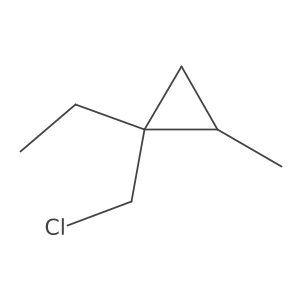 1-(Chloromethyl)-1-ethyl-2-methylcyclopropane结构式