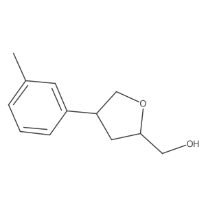 [4-(3-Methylphenyl)oxolan-2-yl]methanol Structure
