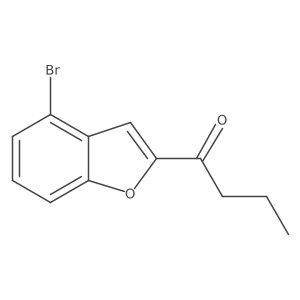 1-(4-Bromo-1-benzofuran-2-yl)butan-1-one结构式