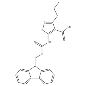 5-({[(9H-fluoren-9-yl)methoxy]carbonyl}amino)-3-propyl-1,2-thiazole-4-carboxylic acid Structure