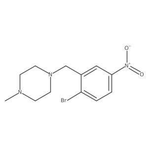 1-(2-Bromo-5-nitrobenzyl)-4-methylpiperazine结构式