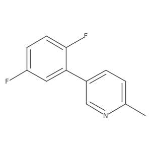 5-(2,5-Difluorophenyl)-2-methylpyridine Structure