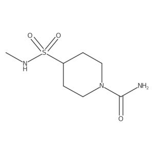 4-(Methylsulfamoyl)piperidine-1-carboxamide结构式
