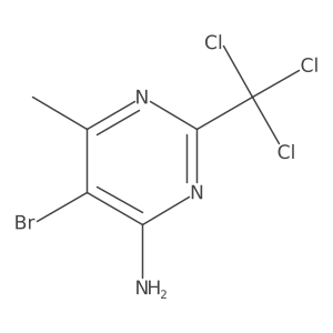 5-Bromo-6-methyl-2-(trichloromethyl)pyrimidin-4-amine Structure