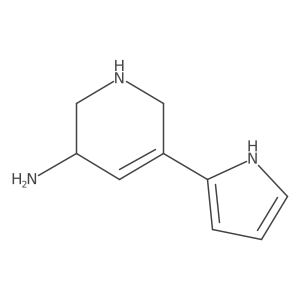 5-(1H-pyrrol-2-yl)-1,2,3,6-tetrahydropyridin-3-amine结构式
