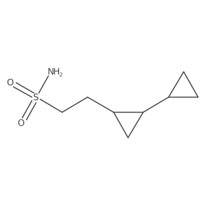 2-(2-Cyclopropylcyclopropyl)ethane-1-sulfonamide Structure